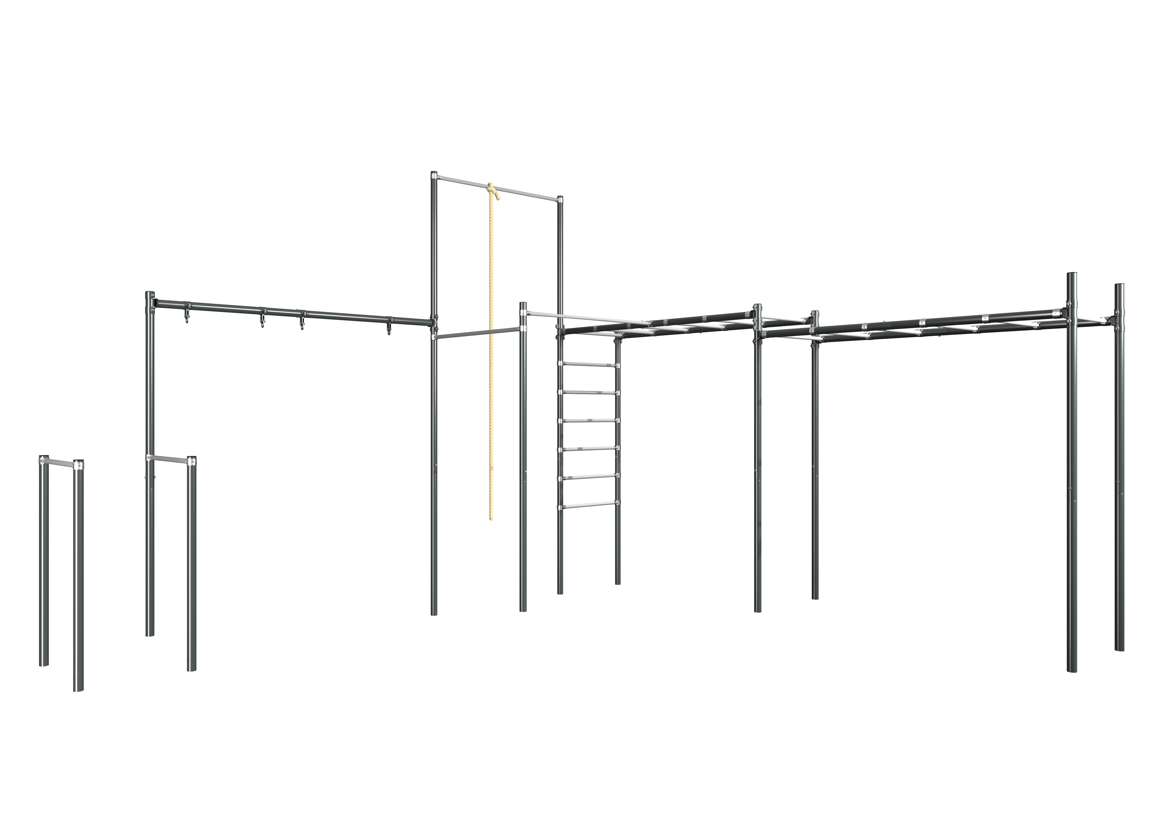 Zestaw ogrodowy, drążek, huśtawka, poręcze, drabinka , STREET workout  ZO19-60 Lina GRATIS 10