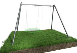 Stelaż podwójny huśtawka ogrodowa ST-60-1