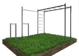 Zestaw ogrodowy drążek, poręcze, drabinka , STREET workout  ZO13-60