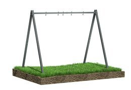 Stelaż do huśtawki ogrodowej na bocianie gniazdo podwójna B-1